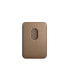 Apple iPhone Feingewebe Wallet mit Magsafe"Taupe iPhone 15 / 14 / 13 / 12