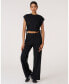 ფოტო #6 პროდუქტის Women's Rebody Nadine Scuba Shirring Top