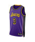 Фото #3 товара Men's Anthony Davis Purple Los Angeles Lakers Statement Edition Swingman Jersey