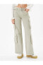 Фото #3 товара Kargo Pantolon Geniş Paça Normal Bel Kemer Detaylı Cepli Pamuklu - Bianca Jeans