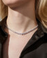 Фото #3 товара Eliot Danori rhodium-Plated Graduated Cubic Zirconia 16" Tennis Necklace, Created for Macy's