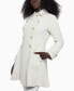 ფოტო #3 პროდუქტის Women's Collared Double-Breasted Peplum Coat