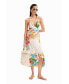 ფოტო #1 პროდუქტის Women's Jungle design wrap midi dress