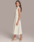 ფოტო #3 პროდუქტის Women's Mock-Neck Sleeveless Midi Dress