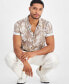 ფოტო #3 პროდუქტის Men's Tropical-Print Short-Sleeve Button-Down Shirt