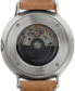 ფოტო #21 პროდუქტის Zeitgeist Automatik Light Brown Leather Watch 42mm