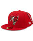 Фото #3 товара Men's x Alpha Industries Scarlet Tampa Bay Buccaneers Alpha 59FIFTY Fitted Hat