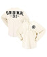 ფოტო #1 პროდუქტის Women's Cream Boston Bruins Original Six Lace-Up Spirit Jersey Long Sleeve T-shirt