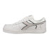 Фото #3 товара Diadora Magic Basket Low Icona Lace Up Mens White Sneakers Casual Shoes 178568-