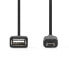 Фото #4 товара Nedis CCGP60515BK02 - 0.2 m - USB A - Micro-USB B - USB 2.0 - 480 Mbit/s - Black