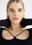 Фото #2 товара Romantic Gold Plated Heart Choker Necklace LJ2237