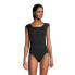 ფოტო #3 პროდუქტის Women's D-Cup Chlorine Resistant Tummy Control Cap Sleeve X-Back One Piece Swimsuit