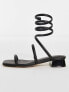 ALDO Spinna wrap around sandals in black