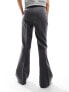 Vero Moda tailored kick flare trousers in medium grey melange 40 - фото #5