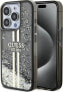 Фото #1 товара Guess Guess GUHCP15XLFCSEGK iPhone 15 Pro Max 6.7" czarny/black hardcase Liquid Glitter Gold Stripes