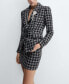 Фото #3 товара Women's Tweed Suit Mini Skirt