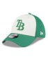 Фото #1 товара Men's White, Green Tampa Bay Rays 2024 St. Patrick's Day 39THIRTY Flex Fit Hat