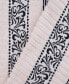 Athens Cotton with Greek Scroll and Floral Pattern Assorted, 6 Piece Bath Towel Set