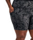 Фото #3 товара Plus Size Water Bubble Bike Shorts, Created for Macy's