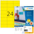 Фото #1 товара HERMA Coloured Labels A4 70x37 mm yellow paper matt 2400 pcs. - Yellow - Rectangle - Permanent - Paper - Matte - Laser/Inkjet