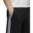 Adidas Essentials 3 Stripes Fleece Mens Pants Black-White bk7427