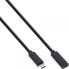Фото #1 товара InLine USB 3.2 Gen.2x2 Extension Cable - USB-C male/female - black - 1m