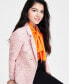ფოტო #3 პროდუქტის Women's Open-Front Long-Sleeve Tweed Blazer, Created for Macy's