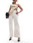 & Other Stories cotton wide leg trousers in natural