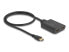 Delock HDMI Switch 2 x in zu 1 out 8K 60 Hz mit integriertem Kabel 50 - Cable - Digital/Display/Video
