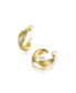 Фото #1 товара Twisted Wave Hoop Earrings