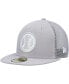 Фото #1 товара Men's Gray Milwaukee Brewers 2023 On-Field Batting Practice 59FIFTY Fitted Hat