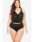 ფოტო #3 პროდუქტის Plus Size Easy Enhancer Wireless Longline Posture Bra