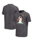 Men's Black Distressed David Bowie Aladdin Sane Rainbow Washed T-shirt