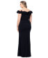 Фото #2 товара Plus Size Off-the-Shoulder Suba-Crepe Gown