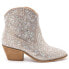 Фото #1 товара Corkys Clear Shine Bright Round Toe Rhinestone Pull On Booties Womens Silver Dre