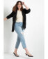 ფოტო #2 პროდუქტის Plus Size Long Relaxed Blazer