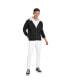 ფოტო #3 პროდუქტის Men's Charcoal Grey Heathered Jacket With Fleece Detail