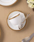 Фото #3 товара Charlotta Gold Set of 4 Cups, Service For 4