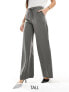 Stradivarius Tall tailored pull on trouser in grey