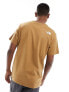 The North Face Berkeley California pocket t-shirt in brown