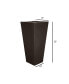 Фото #2 товара Cosmopolitan Tall Square Plastic Planter Brown, 32in