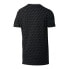 Puma Luxe Pack Aop Crew Neck Short Sleeve T-Shirt Mens Black Casual Tops 596738-