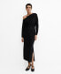 ფოტო #1 პროდუქტის Women's Slit Detail Asymmetrical Dress