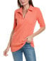 Stateside 12X12 Siro Rib Henley Tunic Women's Orange Xs