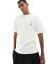 Jack & Jones oversized t-shirt with snake back print in white