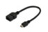 Фото #1 товара DIGITUS USB 2.0 Adapter / Converter - OTG - 0.2 m - USB A - USB A - USB 2.0 - Black