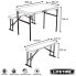 LIFETIME Ultra-Resistant Folding Table With 2 Benches Set 106x61x74 cm UV100