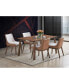 Фото #7 товара Ginny Dining Table, Walnut Finish