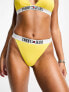 Tommy Jeans archive high rise bikini bottom in yellow M - фото #7