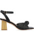 ფოტო #2 პროდუქტის Women's Galinda Raffia Knot Block Heel Sandals